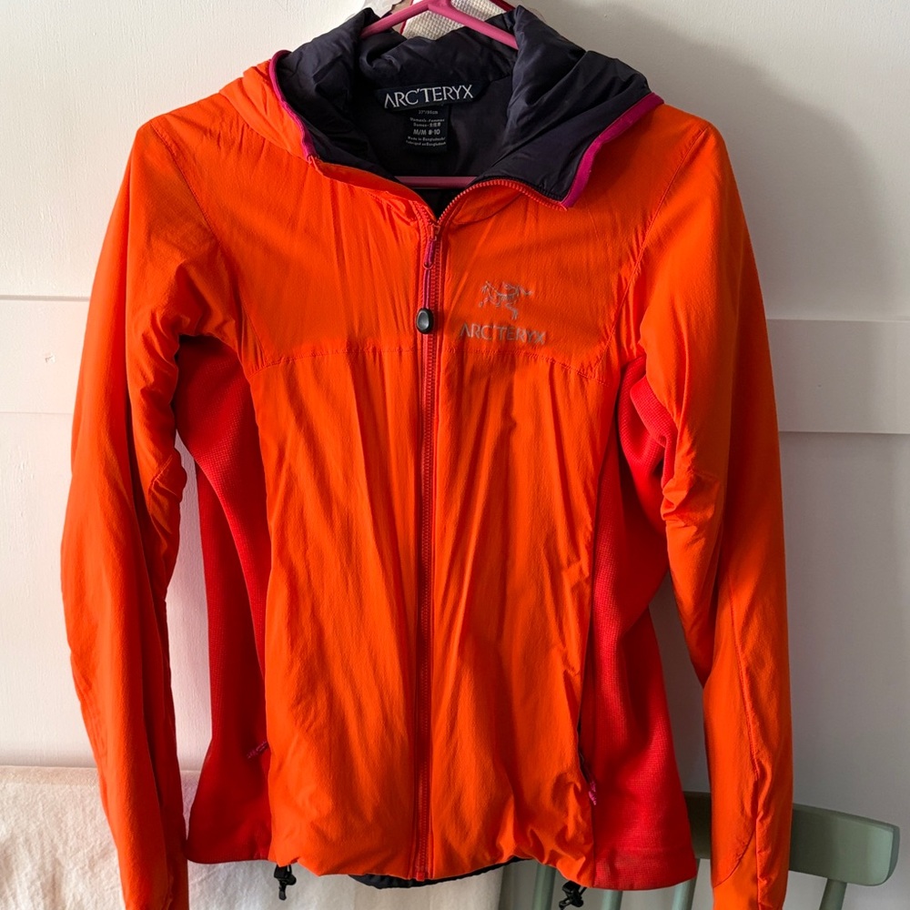 Arc'teryx Atom Vibrant Orange and Purple Jacket